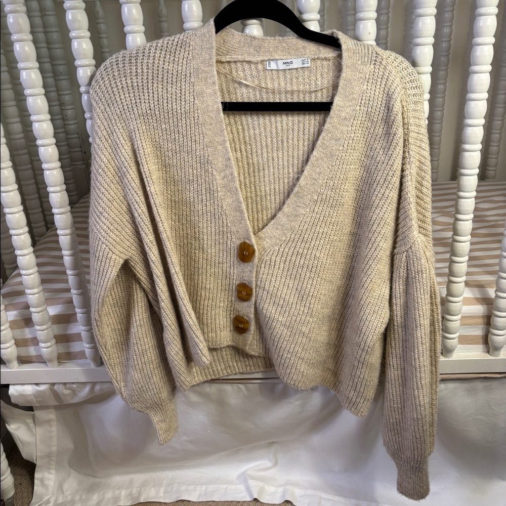 Mango V-Beck Cardigan Sz S
